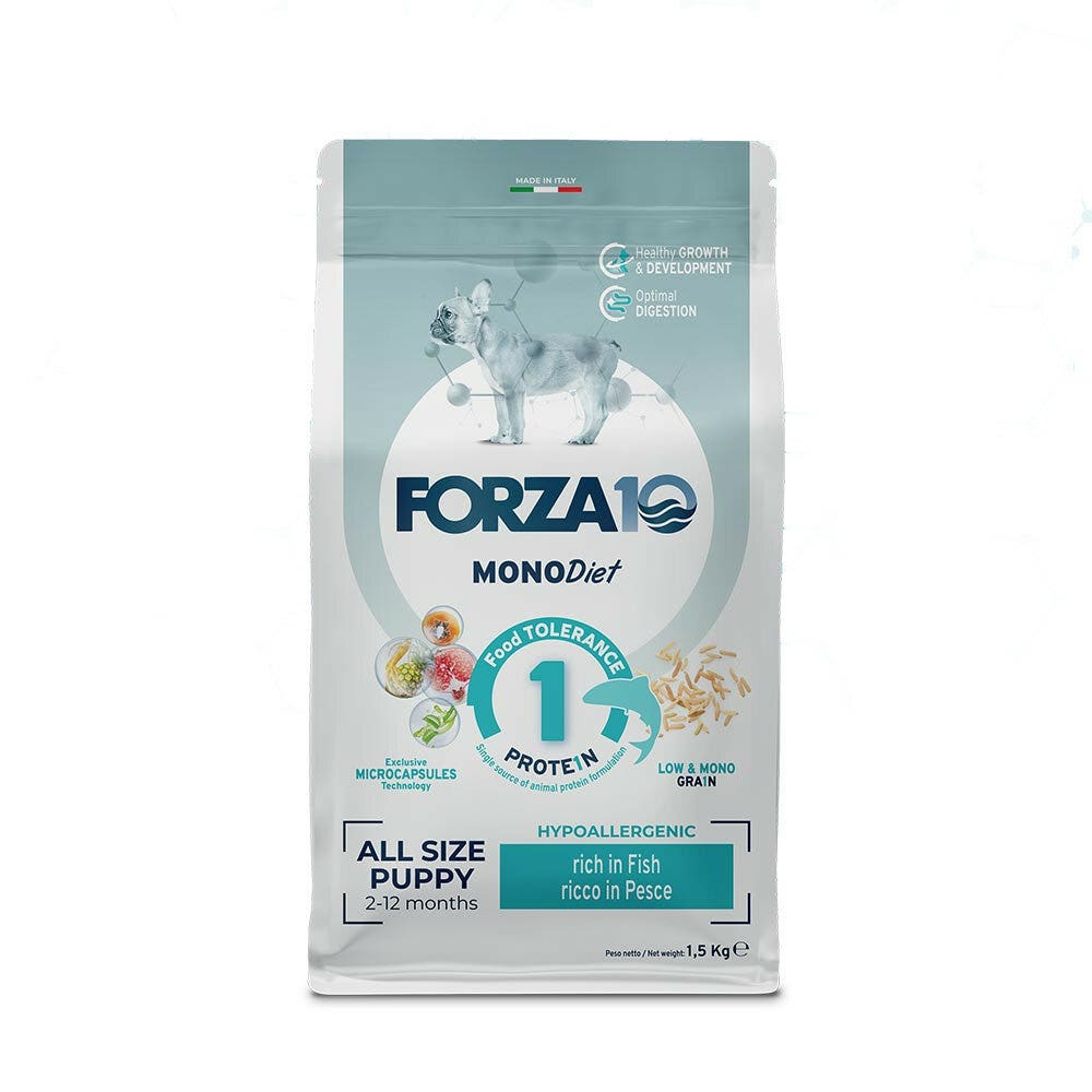 Forza10 Puppy Junior Diet Crocchette Al Pesce Per Cuccioli Sacco 1,5kg-1