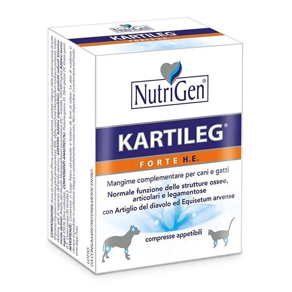 Nutrigen Kartileg Forte He Mangime Complementare Per Articolazioni Cani/Gatti 120 Compresse-1