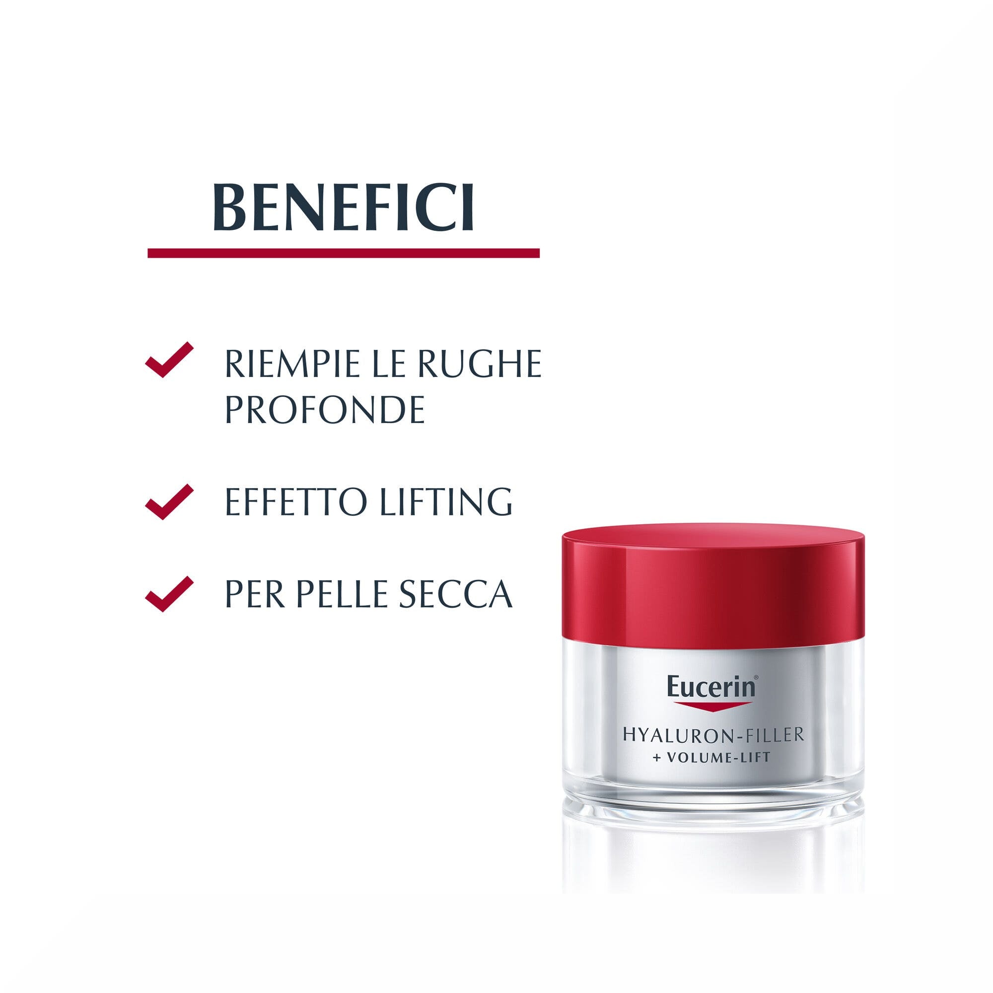 Eucerin Hyaluron-Filler+Volume-Lift Giorno crema antirughe Pelle Secca 50 ml-2