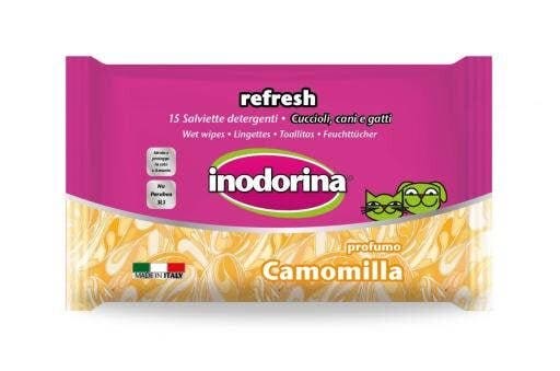 Inodorina Refresh Salviette Detergenti Alla Camomilla Specifiche Per Occhi/Orecchie Per Cani/Gatti 15 Salviette-3