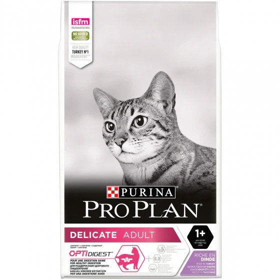 Purina Pro Plan Delicate Gatto Crocchette Tacchino Sacco 10kg-1