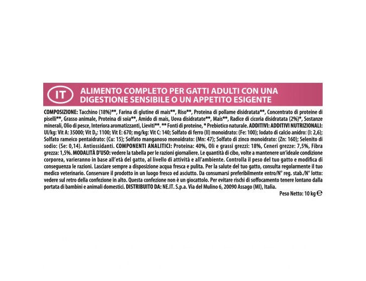 Purina Pro Plan Delicate Gatto Crocchette Tacchino Sacco 10kg-4