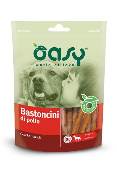Oasy Snack Bastoncini di Pollo Per Cani 100g-1