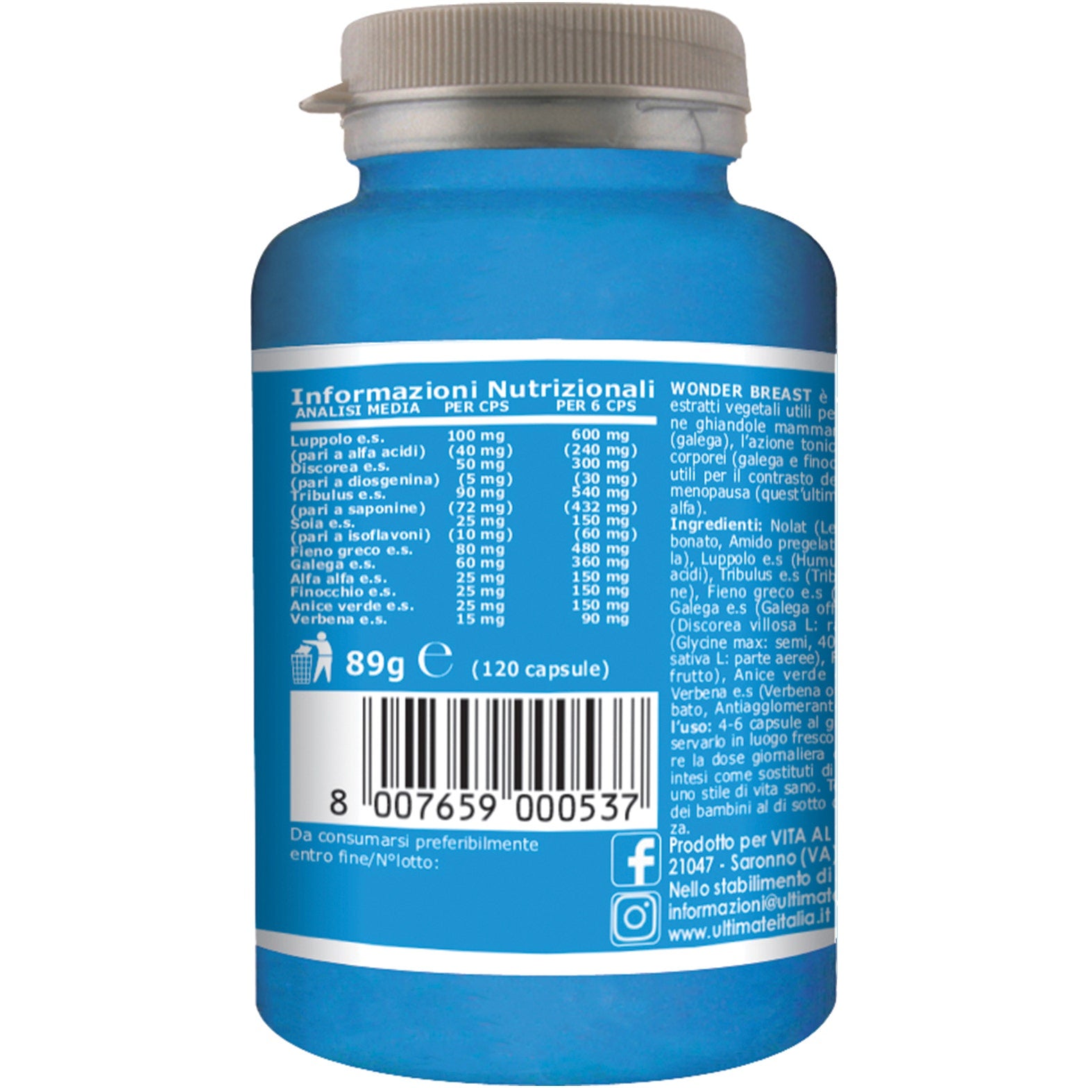 Ultimate Wonder Breast 120 Capsule Barattolo 89g  - 4