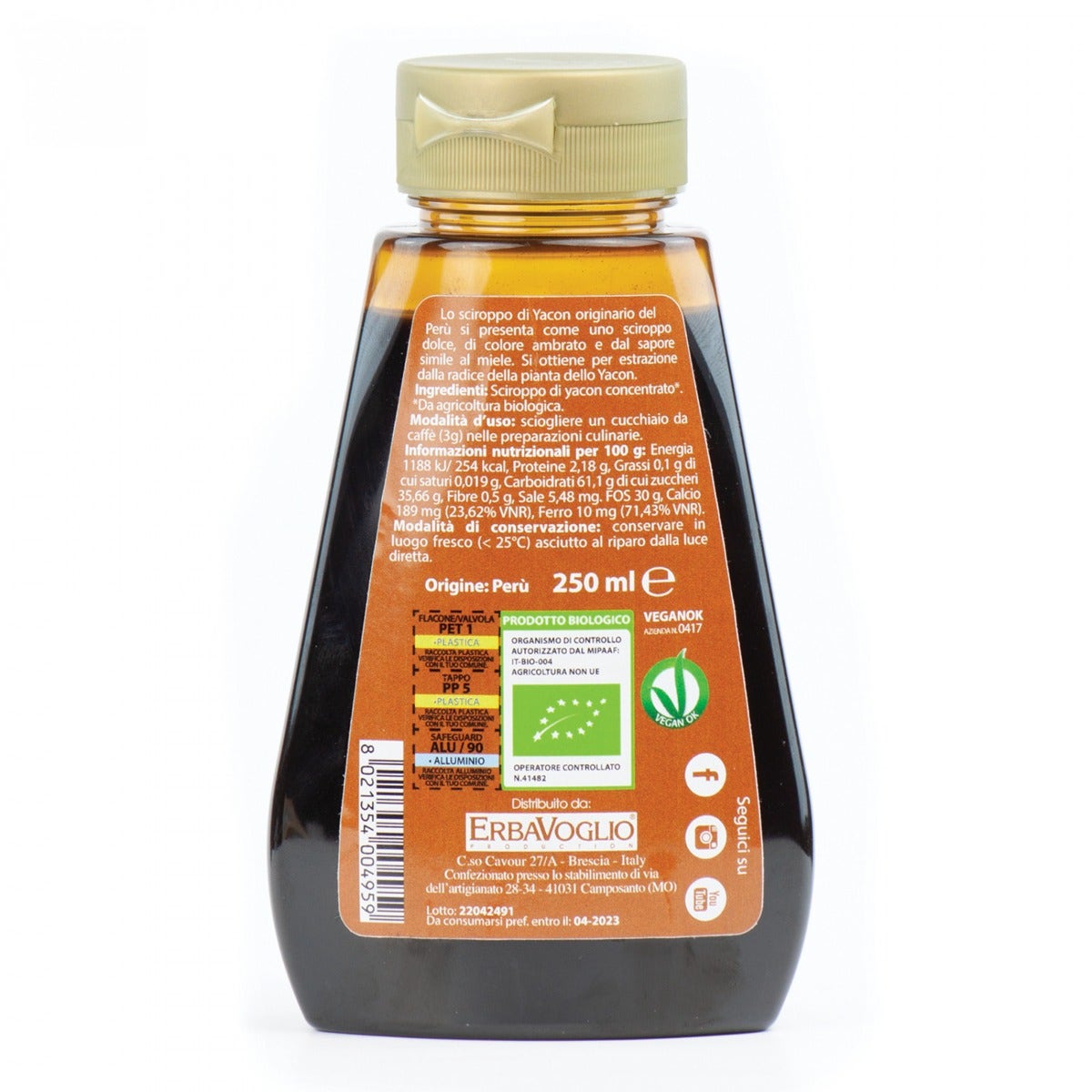 Yacon Sciroppo Bio 250ml-2
