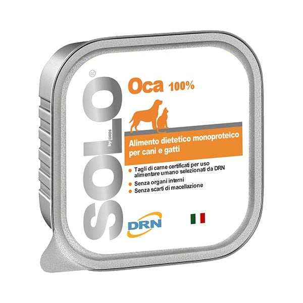 Drn Solo Oca Alimento Dietetico Monoproteico Umido Cani/Gatti 300g-1