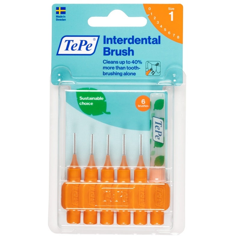 TePe Original Arancione Scovolino Per Pulizia Interdentale Misura ISO 1 filo 0,45 mm 6 Pezzi-4