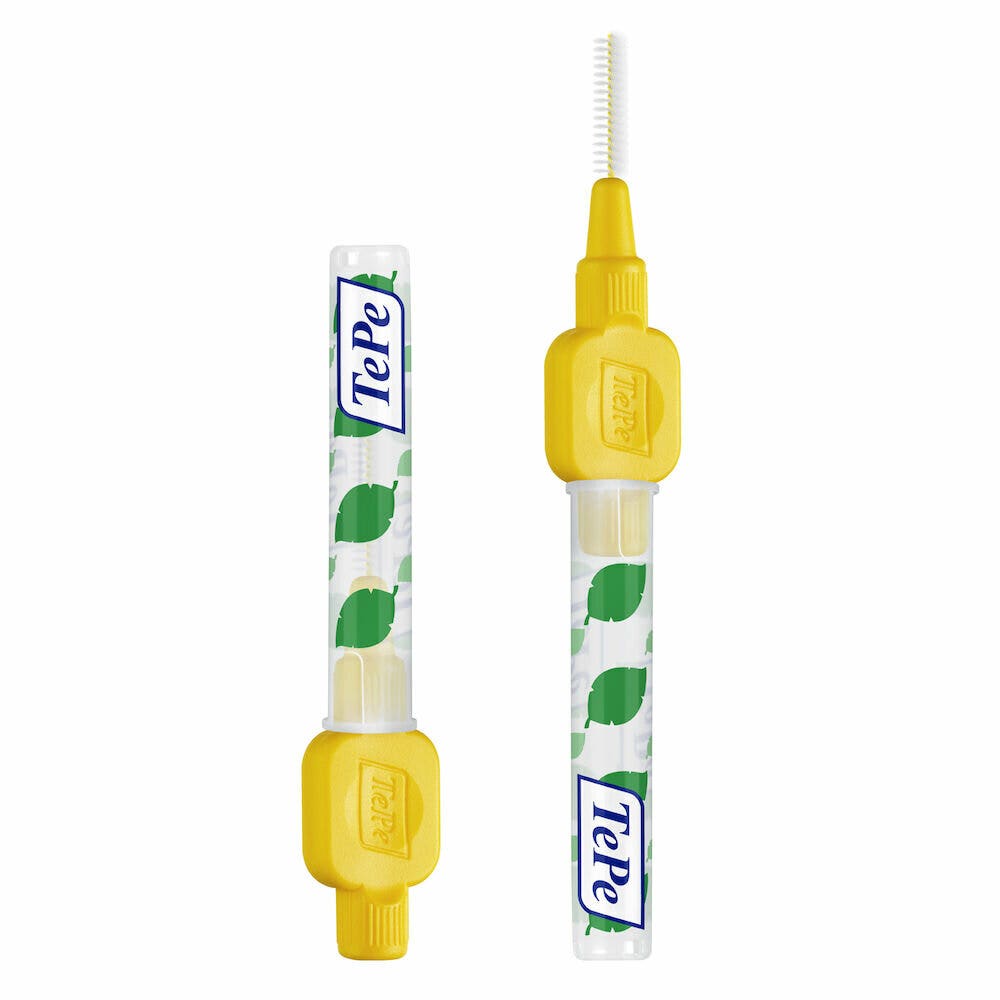 TePe Original Giallo Scovolino Per Pulizia Interdentale Misura ISO 4 filo 0,7 mm 6 Pezzi-3