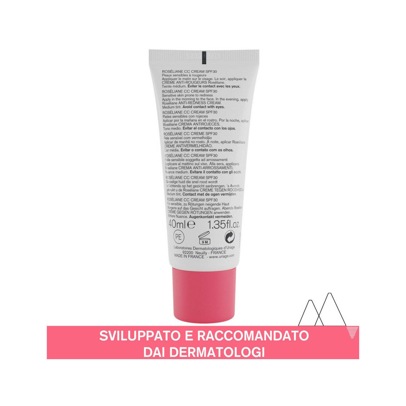 Uriage Roseliane CC Cream Antirossori SPF30 Tinta Media 40ml-7