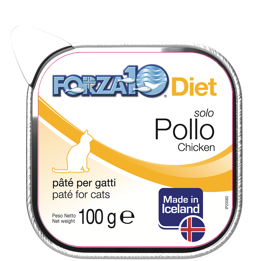 Forza10 Solo Diet Pollo Paté Per Gatti Adulti Vaschetta 100g-2