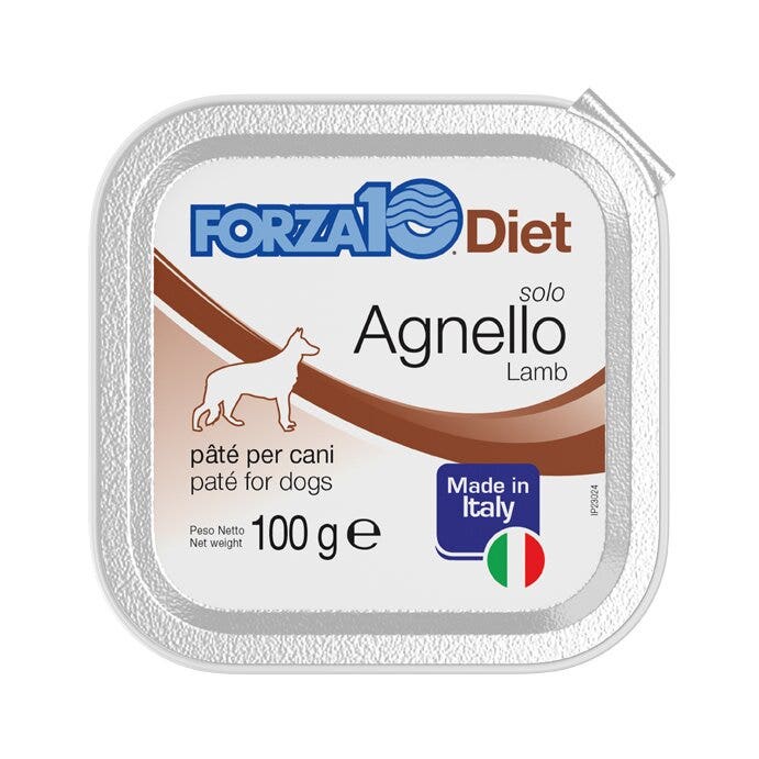 Forza10 Solo Diet Agnello Paté Per Cani Adulti Vaschetta 100g-1