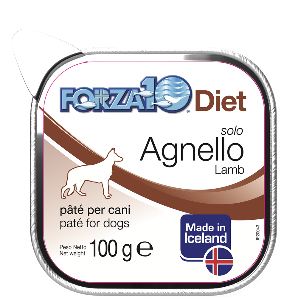 Forza10 Solo Diet Agnello Paté Per Cani Adulti Vaschetta 100g-1