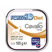 Forza10 Solo Diet Cavallo Paté Per Cani Adulti Vaschetta 100g-1