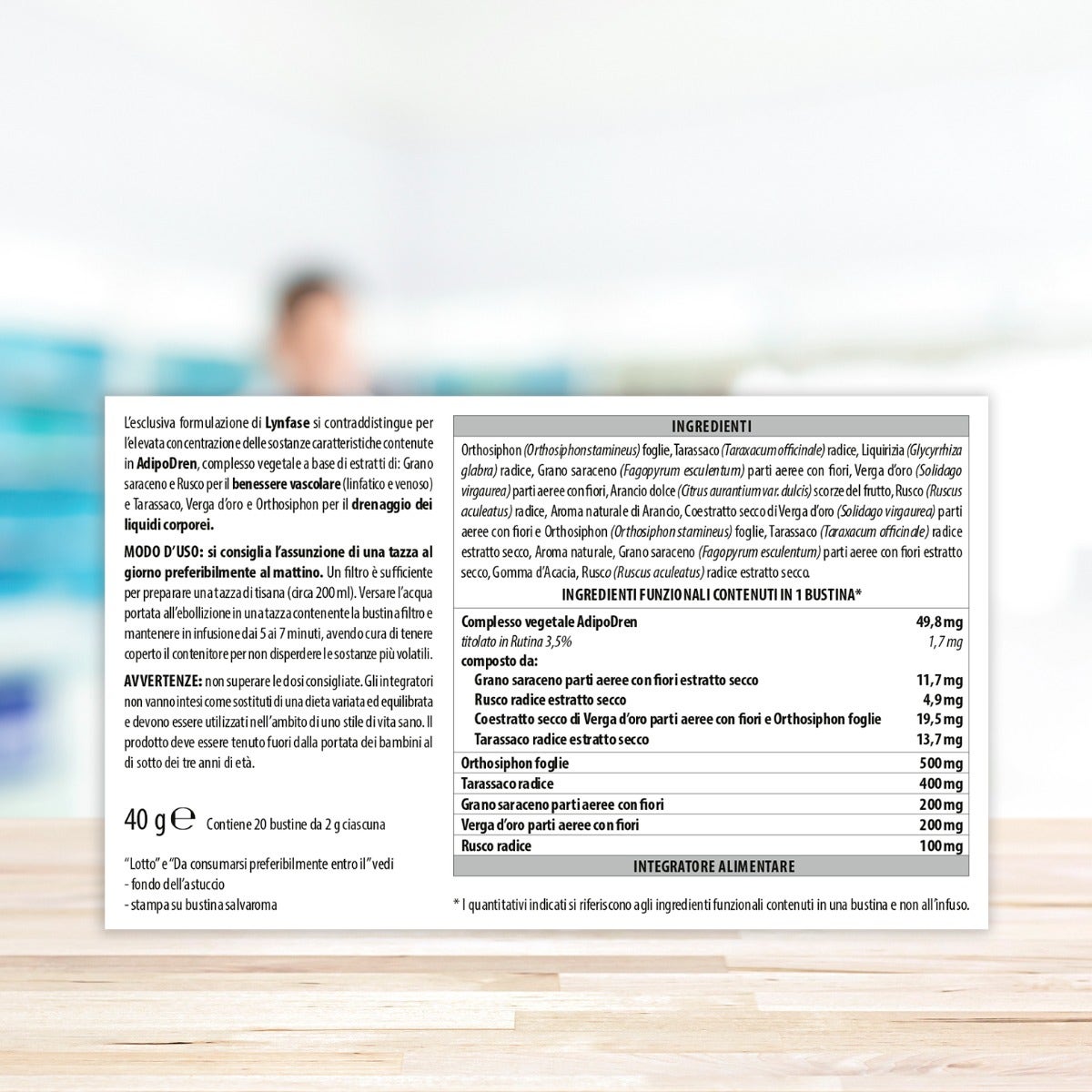 Aboca Lynfase Fitomagra Tisana 20 Bustine-6