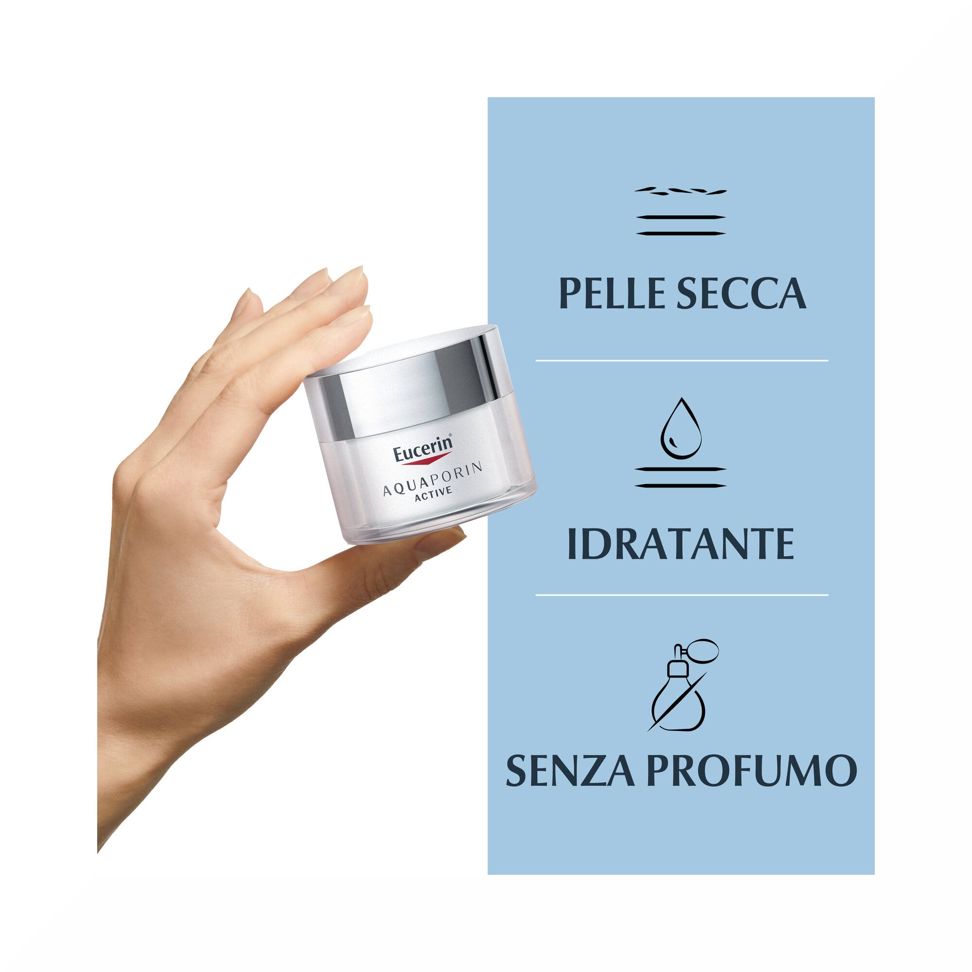 Eucerin Aquaporin Active Pelli Secche crema viso 40ml-3