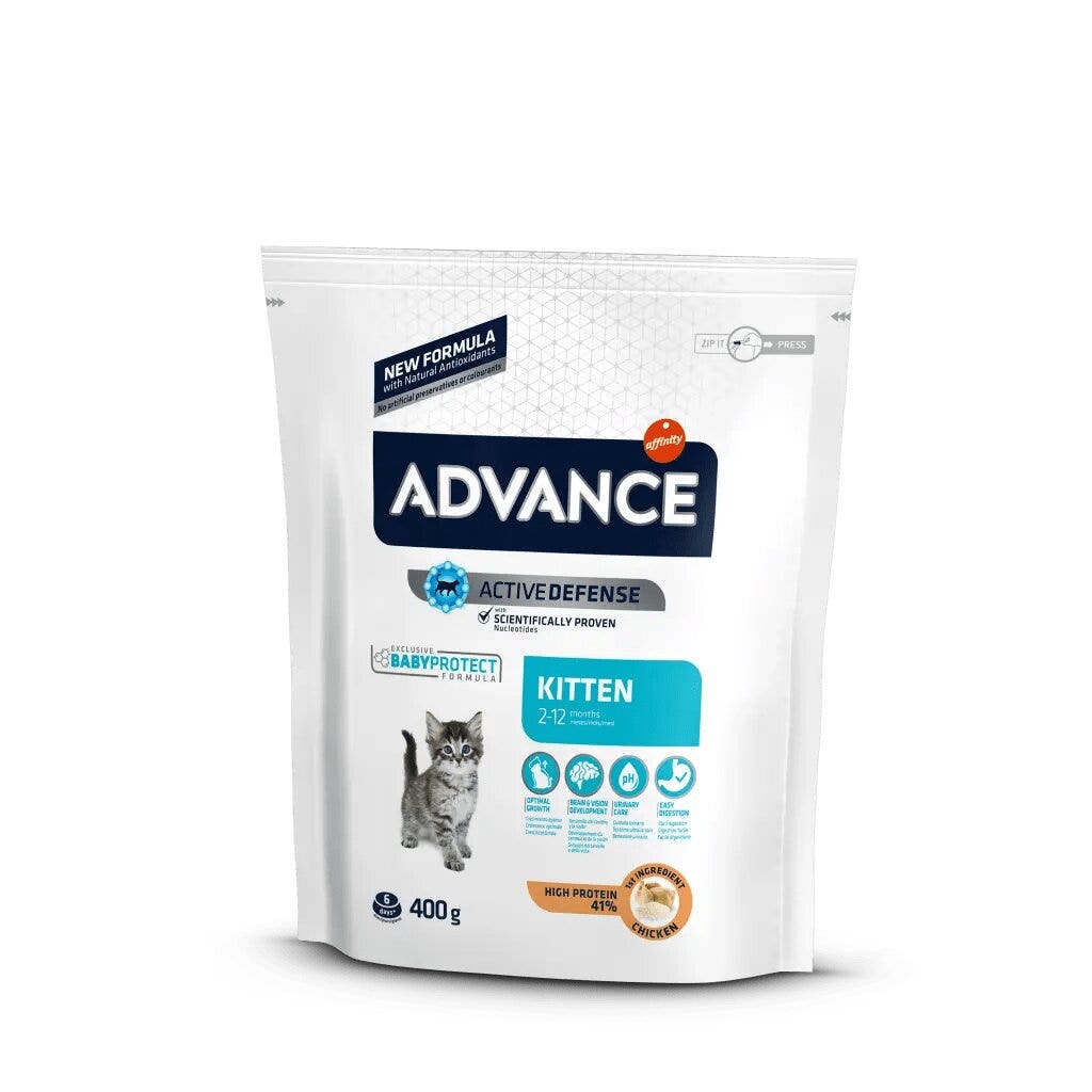 Advance Kitten Cibo per Gattini con Pollo e Riso 400g-1