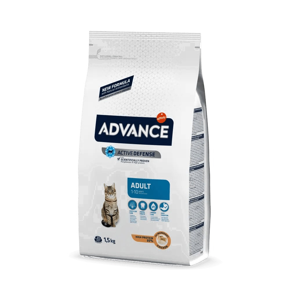 Advance Adult Crocchette Pollo E Riso Per Gatti Adulti 1-10 Anni Sacco 1,5kg-1