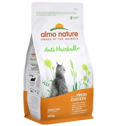 Almo Nature Holistic Anti Hairball Cibo Secco Con Pollo Fresco Per Gatti Adulti Sacco 400g-3