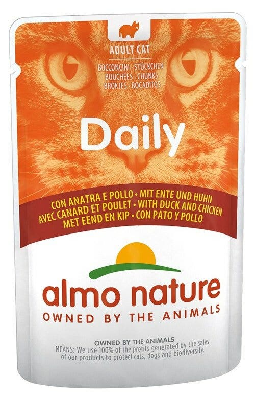 Almo Nature Daily Menu Cibo Umido Pollo E Anatra Gatti Adulti Bustina 70g-2