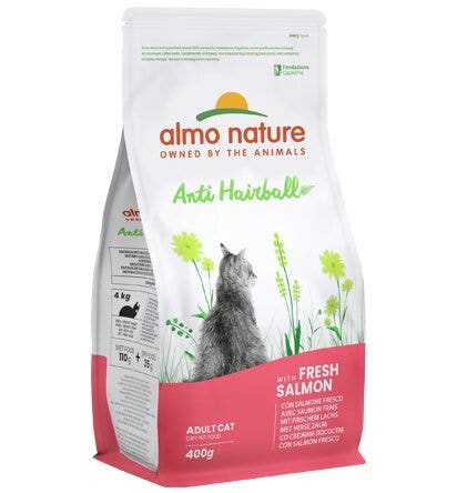 Almo Nature Anti Hariball Crocchette Salmone Fresco Per Gatti Adulti 400g-2