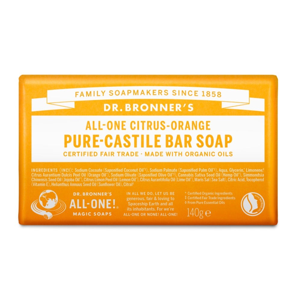 Dr. Bronner's Puro Sapone Solido Bio Agrumi 140g-1