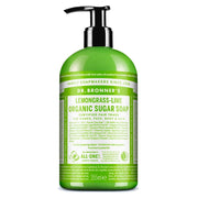 Dr. Bronner's Sapone Di Zucchero Bio Lemongrass&Lime 355ml-1