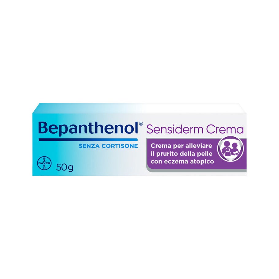 Bepanthenol Sensiderm Crema Lenitiva per Dermatite Atopica Eczema e Prurito Senza Cortisone 50g-16