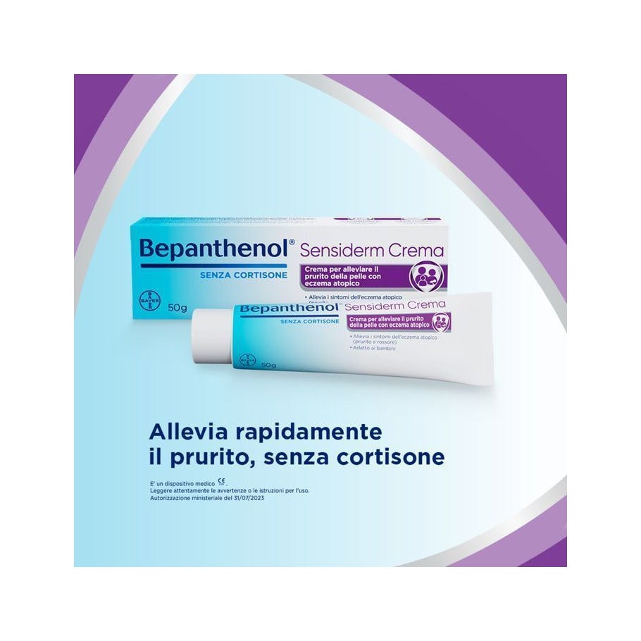 Bepanthenol Sensiderm Crema Lenitiva per Dermatite Atopica Eczema e Prurito Senza Cortisone 50g-17