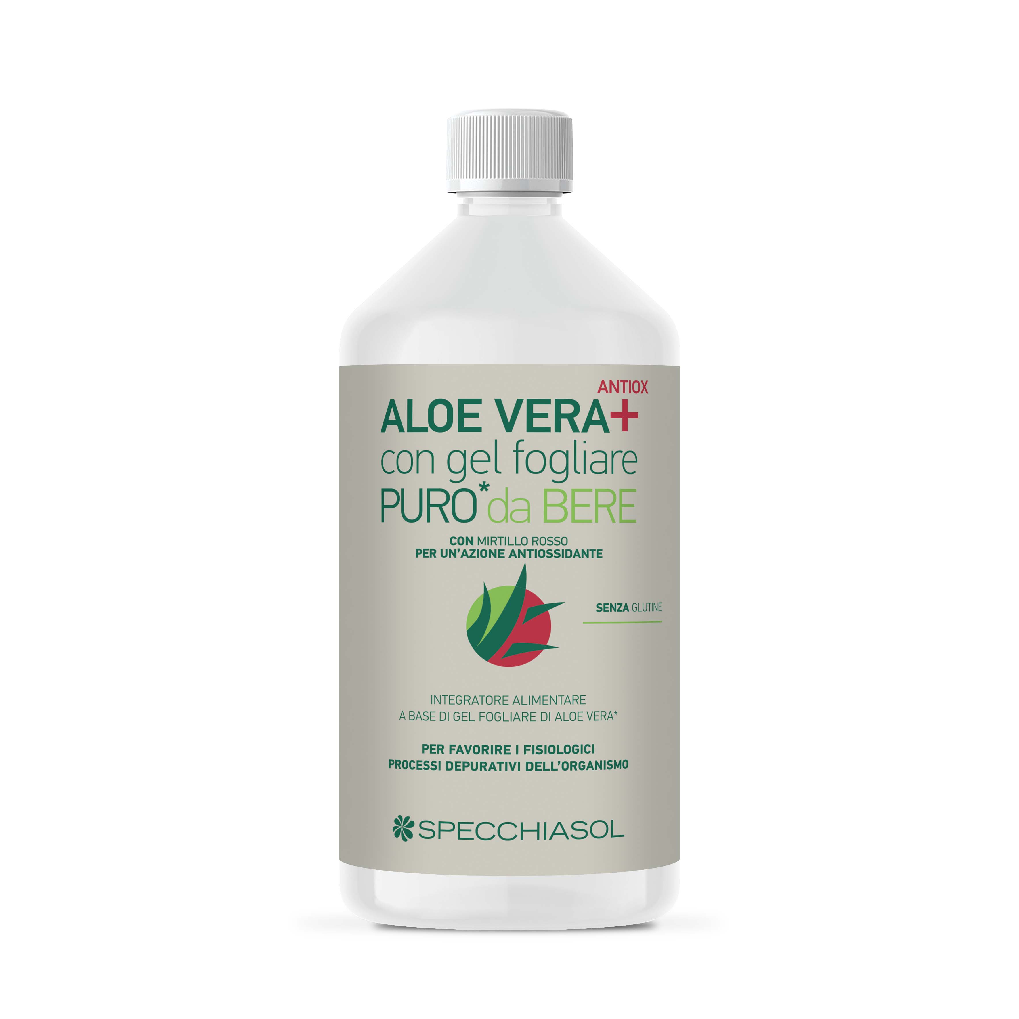 Succo Aloe Vera+ Aloe/Mirtillo Rosso 1 Litro-3