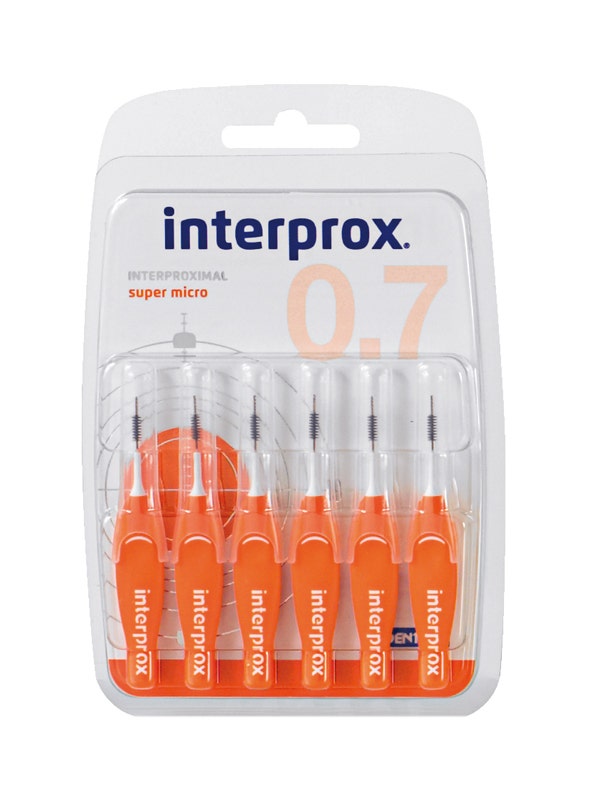 Interprox Super Micro Scovolino Spazi Interdentali 0,7mm Blister 6 Pezzi-4