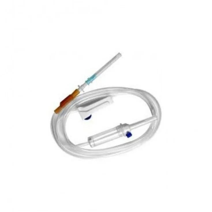 Set per Flebo Sterile con Roller Senza Lattice Lock-1