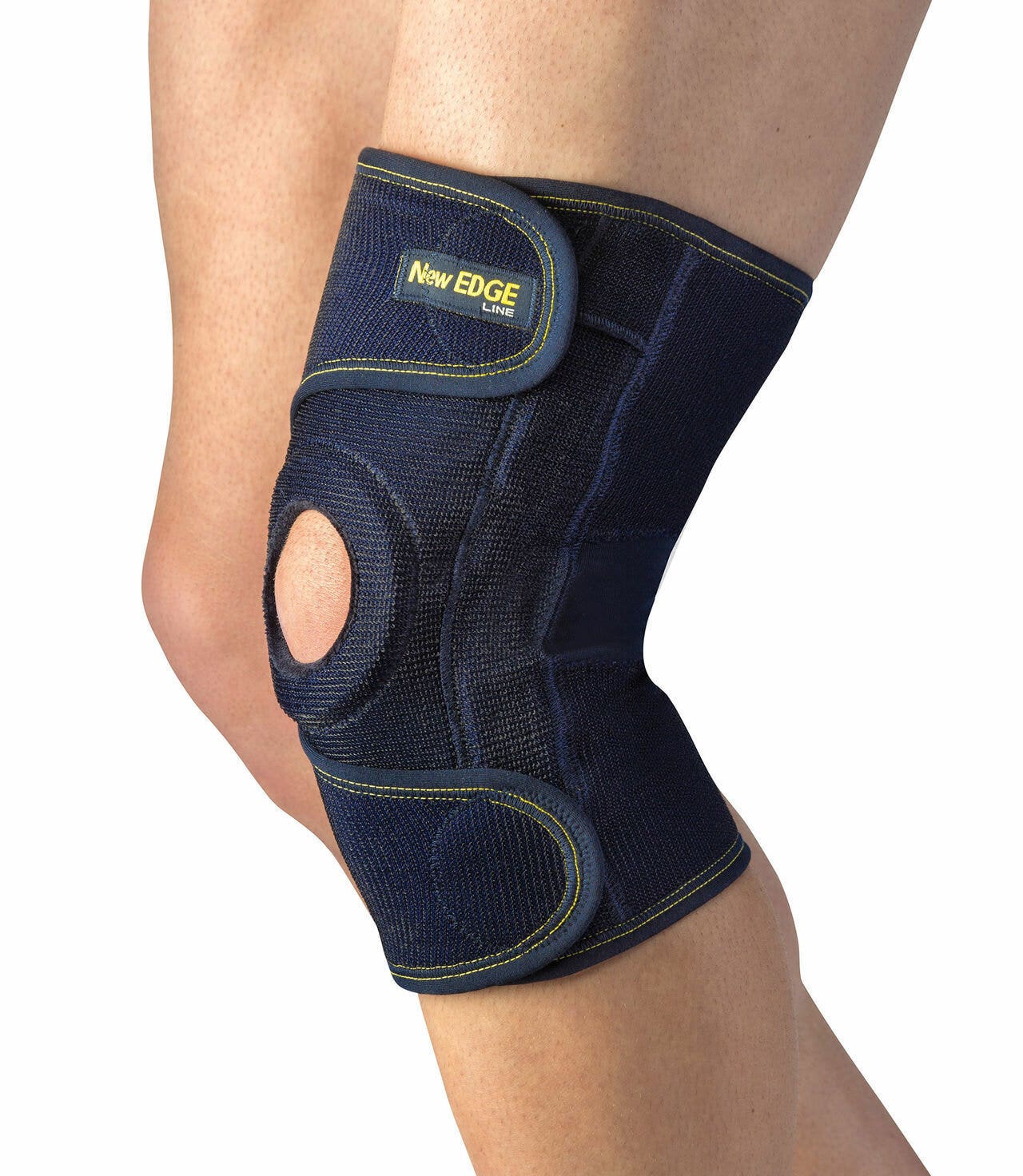 Pavis Ginocchiera Elastica Con Foro E Aste Policentriche Colore Blu Taglia Extra Cod. 022-1