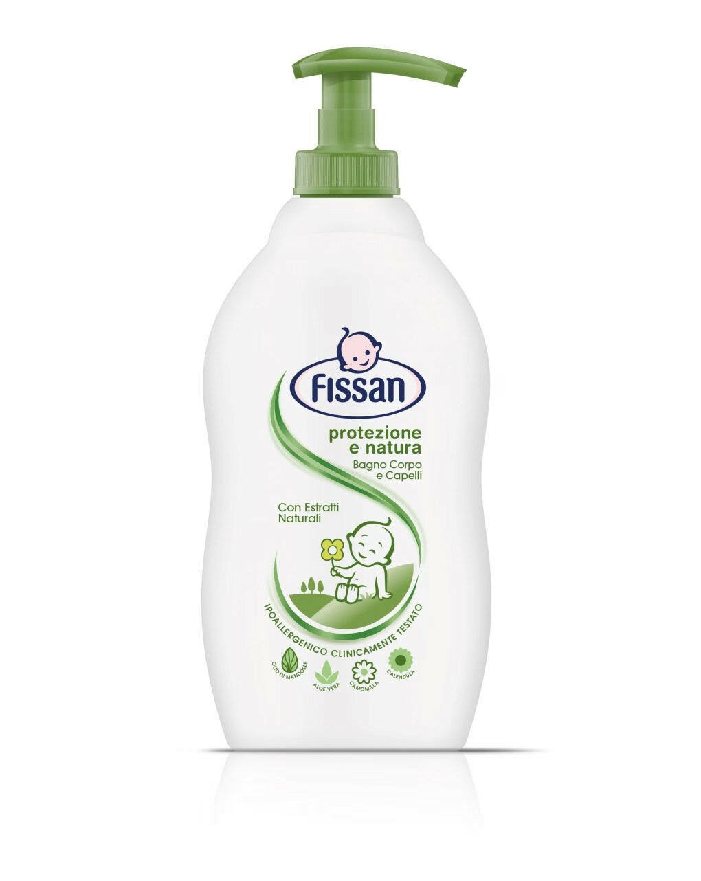 Fissan Baby Protezione & Natura Bagno Corpo Capelli 400ml-1