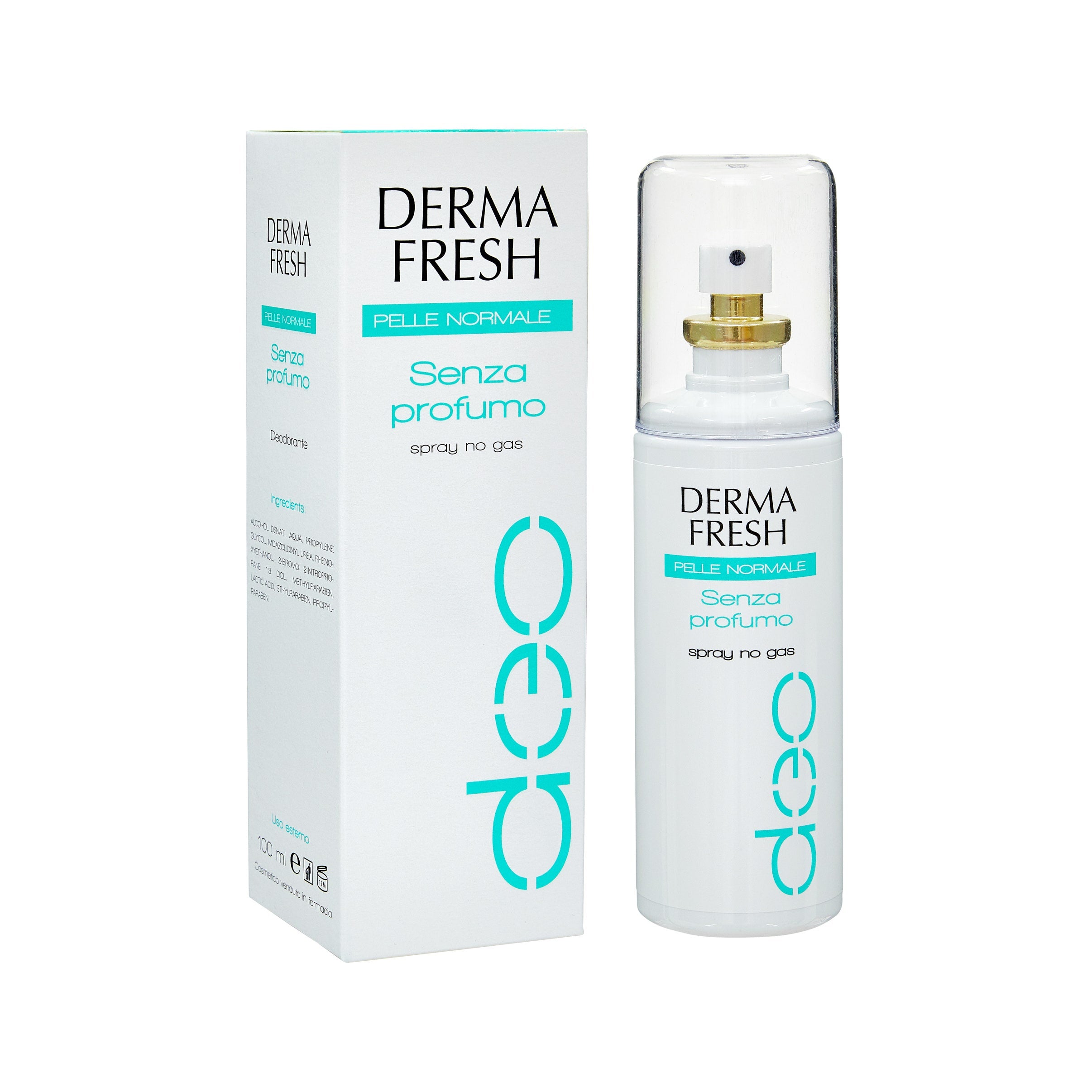 Dermafresh Deo Spray Pelli Normali Senza Profumo 100ml  - 2