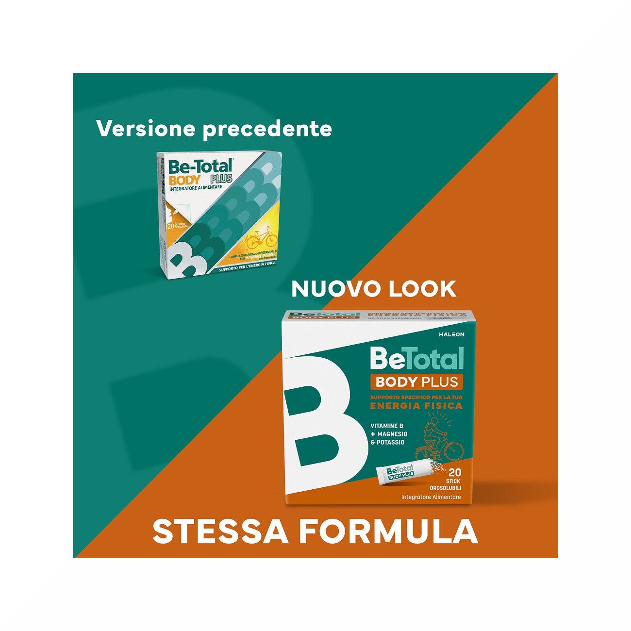 Be-Total Body Plus: Integratore Magnesio, Potassio e Vitamina B - 20 Bustine-2