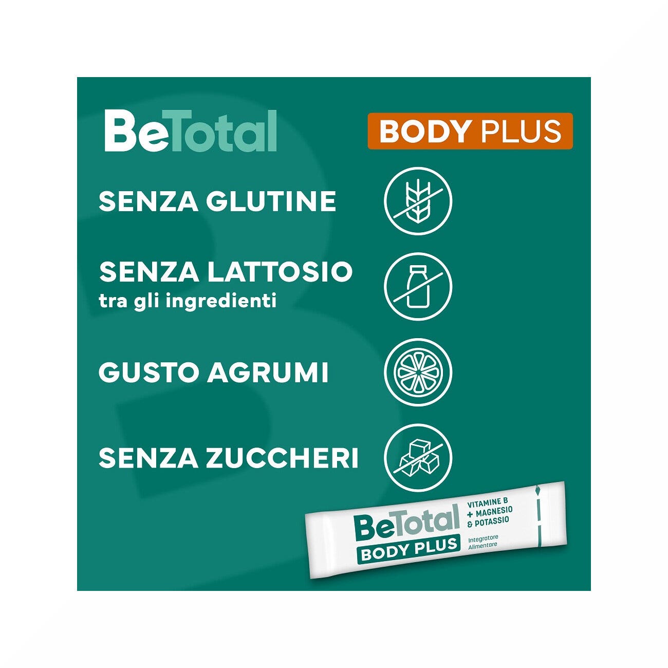 Be-Total Body Plus: Integratore Magnesio, Potassio e Vitamina B - 20 Bustine-6