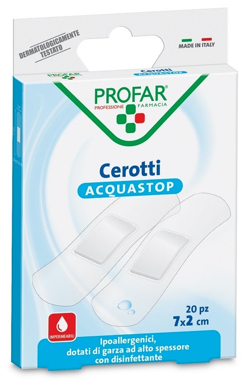 Cerotto Acquastop Medi 7x2 cm Profar 20 Pezzi-0