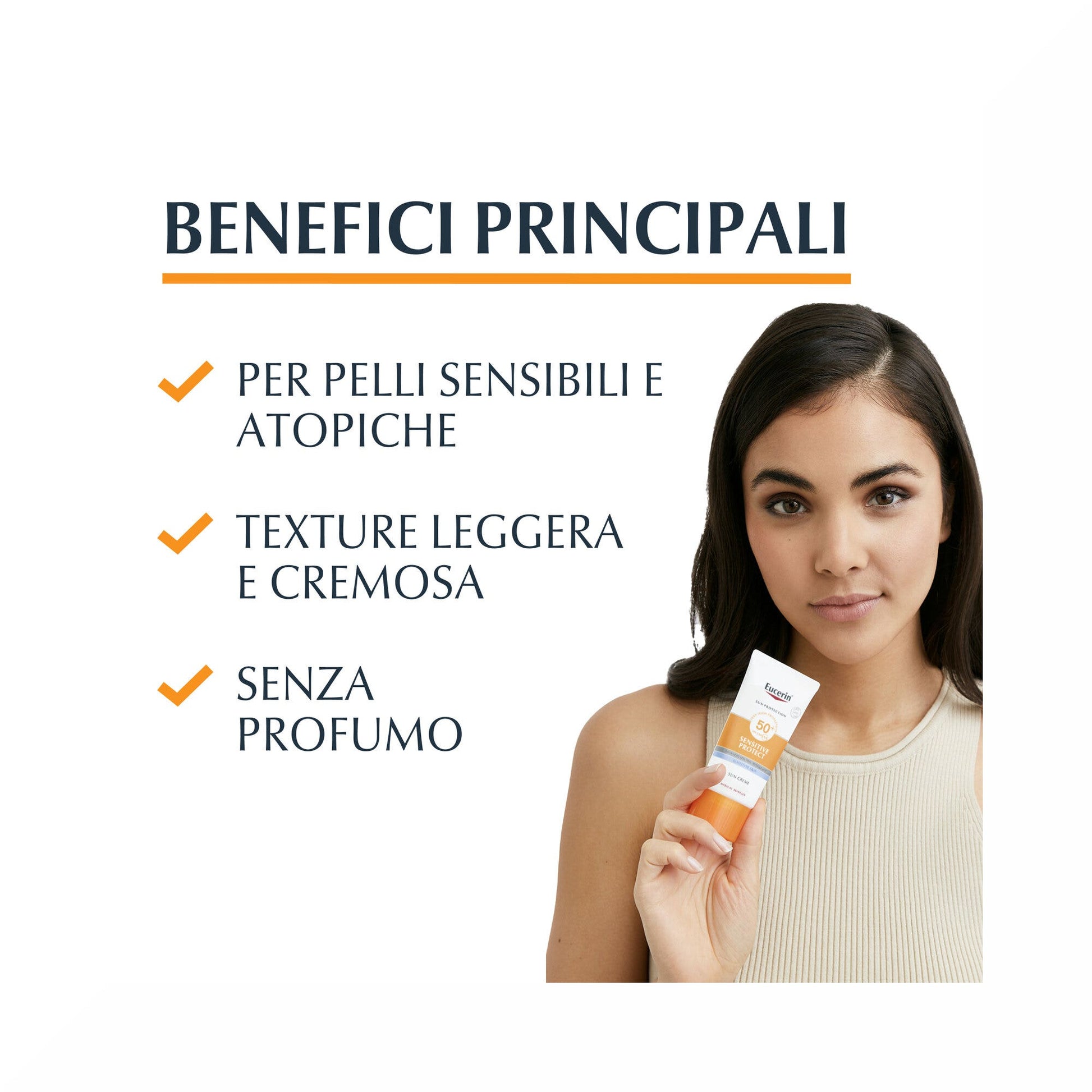 Eucerin Sun crema sun Viso SFP 50+ Pelle Normale a Secca 50 ml-2