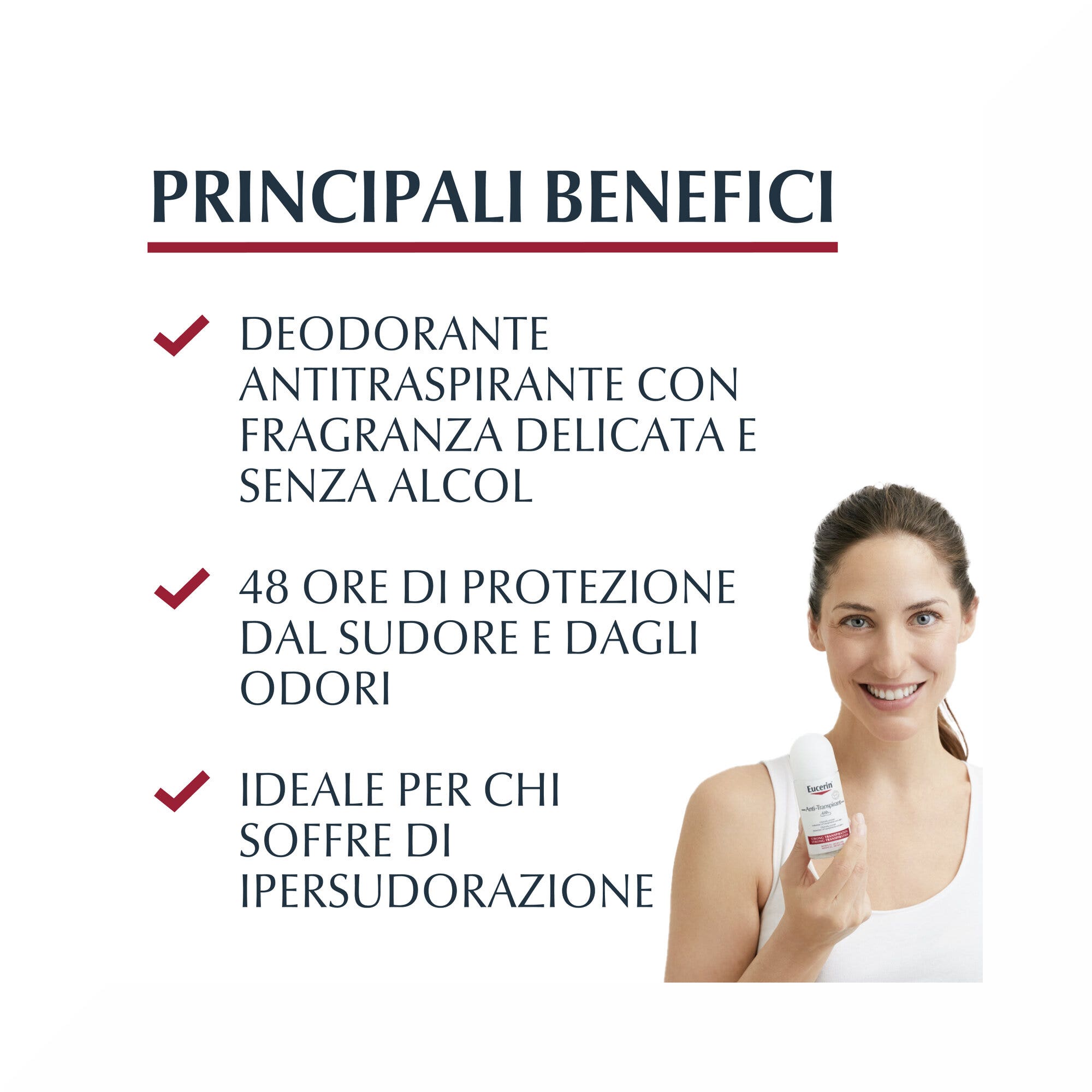 Eucerin Deodorante Antitraspirante Roll-On Con Profumo 50ml-2