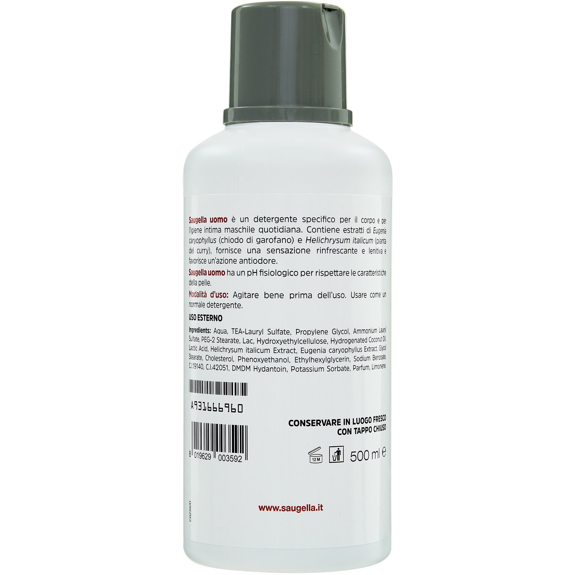 Saugella Uomo Detergente 500ml  - 4