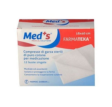Meds Farmatexa Garza Compressa 12/8 18x40cm 12 Pezzi-3