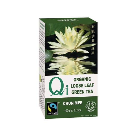 Qi Green Tea Tè verde Cinese Foglie 100g-1