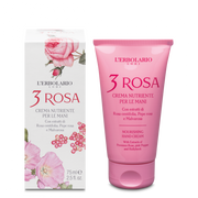L'Erbolario 3 Rosa Crema Nutriente Idratante Mani Protezione Arrossamenti E Aridità 75ml-2