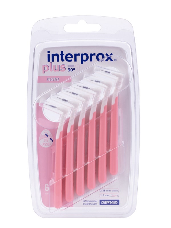 Interprox Plus Nano Scovolino Angolato Spazi Interdentali 0,6mm Blister 6 Pezzi-4