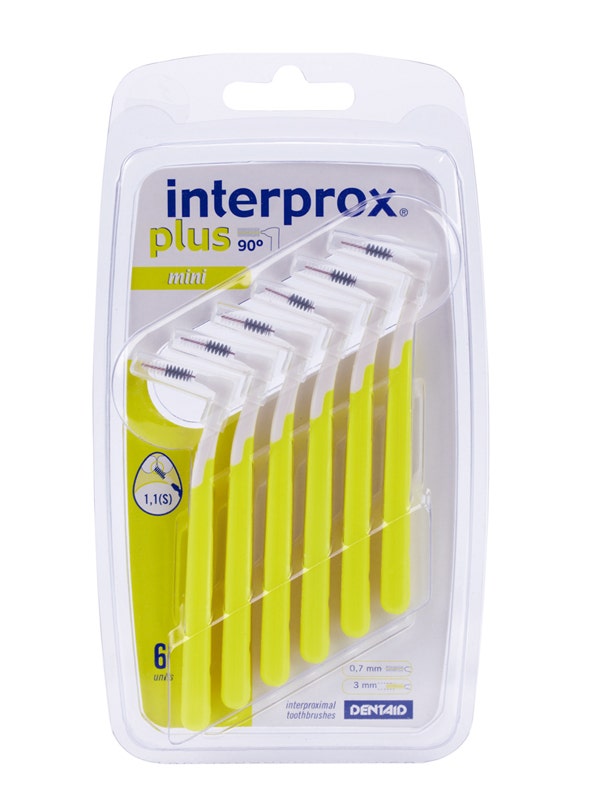 Interprox Plus Mini Scovolino Angolato Spazi Interdentali 1,1mm Blister 6 Pezzi-4
