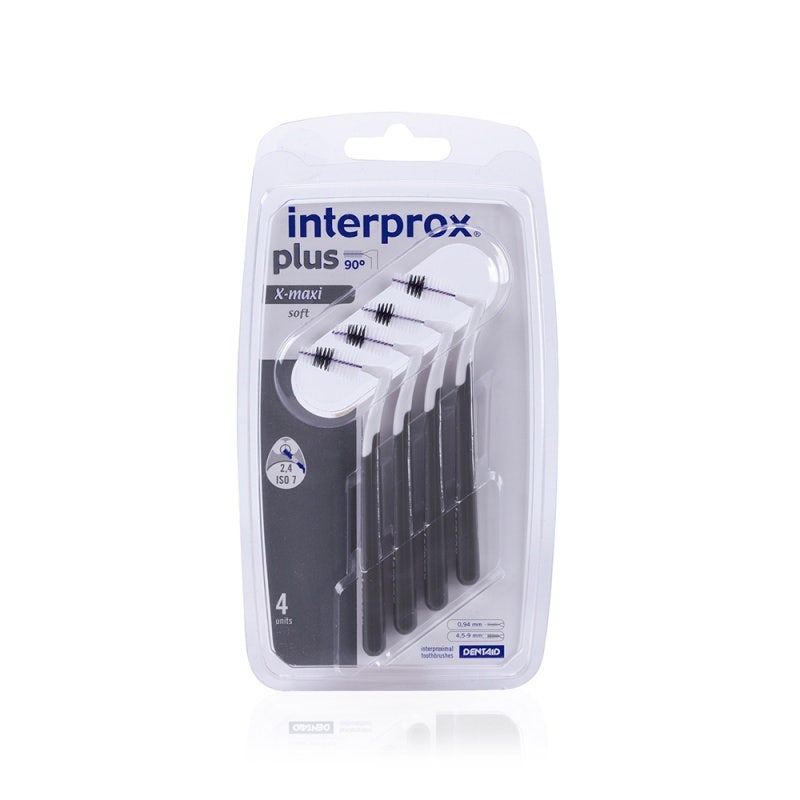 Interprox Plus X Maxi Soft Scovolino Angolato Spazi Interdentali 2,4mm Blister 4 Pezzi-3