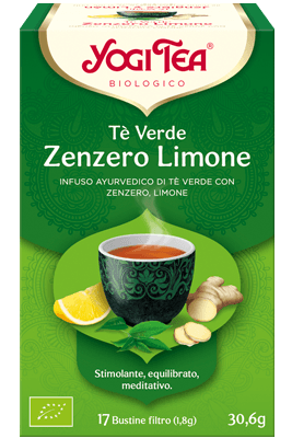 Yogi Tea Te' Verde Zenzero Limone Bio 17 Bustine -1