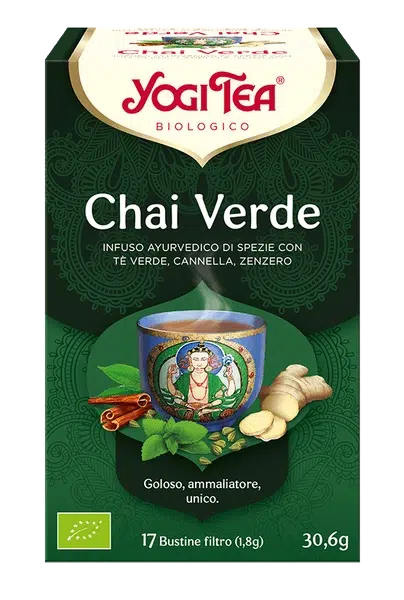 Yogi Tea Tè Speziato Chai Verde 17 Bustine