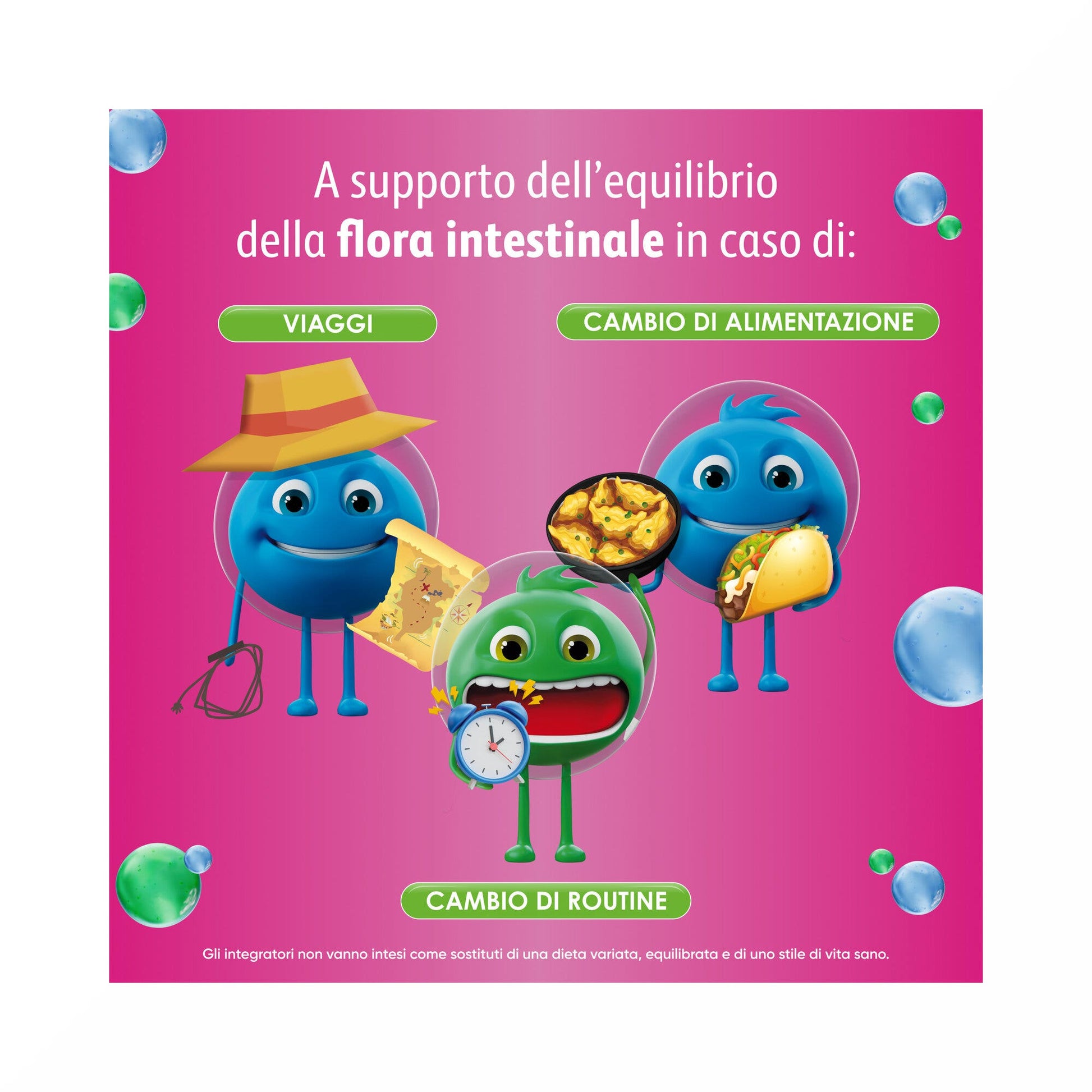 Enterogermina Viaggi, Integratore Alimentare Regolarità Intestinale con Probiotici Vitamina A, B12, B6, B9 e Vitamina D 12 bustine-18