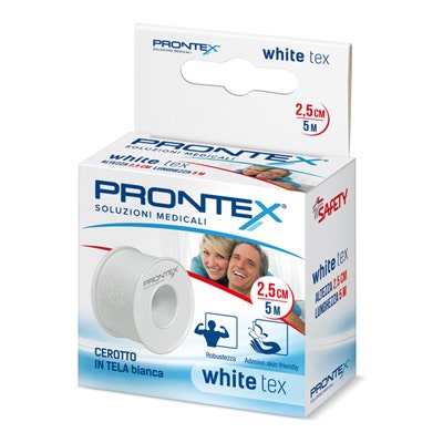 Prontex White Tex Cerotto In Tela Bianca 5mx5cm-1